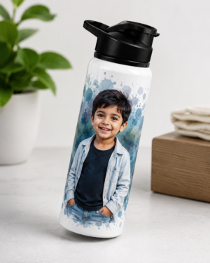 Personalized Stainless Steel Sports Bottle With Photo