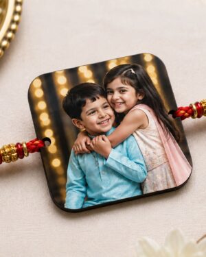 Customized MDF Photo Rakhi