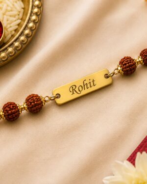 Customized Rudraksh Name Rakhi