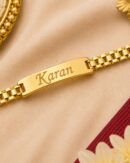 Customized Golden Bracelet Name Rakhi