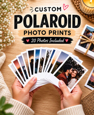 Custom Polaroid Photo 20 Prints – 250 GSM Resin Coated Paper | HD Quality